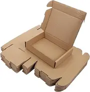 Angoily 20Pcs Corrugated Paper Shipping Boxes Packing Storage for DIY Projects Present Boxes and Item Moving and Reusable Cardboard Cases