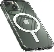 [Strong Magnet] Sinjimoru Magnetic Clear iPhone Case Compatible with MagSafe Case, Protective Cell Phone Case for MagSafe Accessories for iPhone 14, 13 & 12 Series. M-Airclo Basic iPhone 13 Mini