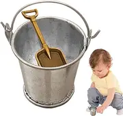 Miniature Garden Tools, 2X Miniature Shovels for Crafts, Decorative Tiny Bucket Model for Workplace Desktop Home School Boy Girl