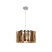 Hazelton Timber Shade Pendant Lamp Light Natural