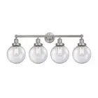 Innovations Lighting Beacon 4 Light Bath Vanity, SN/Mercury - 616-4W-SN-G204-8