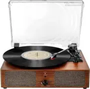 Record Player Bluetooth 3Speed Portable Turntable Builtin Speakers USB Recording