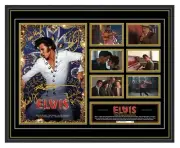ELVIS MOVIE 2022 AUSTIN BUTLER TOM HANKS SIGNED LTD ED FRAMED MEMORABILIA