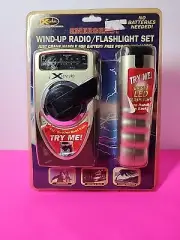 XVenture Emergency Crank Radio & LED Flashlight Batteries Optional 2 Piece Set