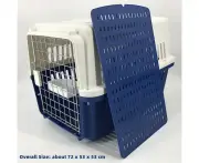 YES4PETS XL Dog Puppy Cat Crate Pet Rabbit Parrot Airline Carrier Cage W Bowl & Tray 72x53x53cm