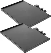 CLISPEED 2pcs Abs Microphone Stand Storage Tray Accessory Holder for Live Streaming Recording and Photography Sound Storage for and Stage