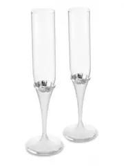 Wedgwood Vera Wang Infinity Toasting Champagne Flute Pair
