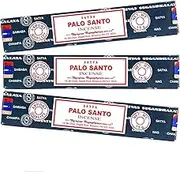 Booghe Satya Nag Champa Palo Santo 100% Natural Incense Sticks | 3 Packs | Handmade Incense Sticks | Used for Stress Relief, Spiritual Decor, Smudging and Meditation