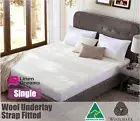 AUS MADE 100% PURE WOOL UNDERLAY / UNDERBLANKET-SINGLE