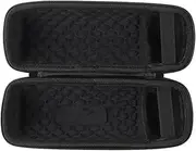 XBERSTAR Speaker Case for JBL Flip7 Speaker Carrying Case Hard Shell Storage Bag Travel Protective Bag with Shoulder Strap (All Black)