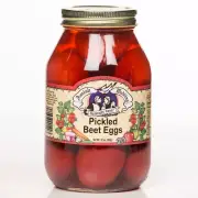 Pickled Beet Eggs Ready to Eat Amish Recipe USA Made 32 Oz Jar