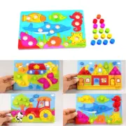 Baby Kids Tangram Wooden Educational Cartoon Puzzle Board Infant Child Toy Gift