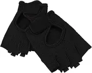 [Minkissy] 1Pair Half Finger Sports Gloves Breathable Slip Shock Absorbing Fitness Gloves for Outdoor Cycling Riding Mountain Climbing and Weightlifting Activities