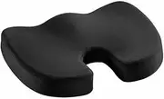 Lauriash Seat Cushion,Coccyx Car Seat Cushion for Office Chair, Desk Chair & Car Driving - Premium Heat Sensitive & Durable with Non Slip Bottom Memory Foam Sitting Pillow - Home Office Chair Cushion