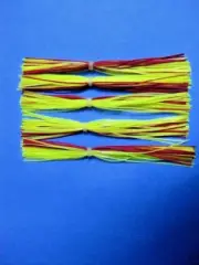 5 silicone Skirt CHART/RED #5-9355 Lure Spinnerbait Buzz jig Bass Tackle