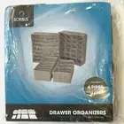Sorbus Set of 4 Foldable Drawer Dividers Storage Boxes Closet Organizers gray