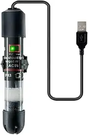ＡＷＨＡＯ Fish Tank Heater Aquarium Heater USB Intelligent for Saltwater and Freshwater Tank with Accurate Temperature Control