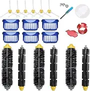 [Loveco] Replacement Accessories Kit for iRobot Roomba 600 Series 690 680 660 651 650（Not for 645 655）& 500 Series 595 585 564 552,6 Filter,6 Side Brush,3 Pairs Bristle and Flexible Beater Brush