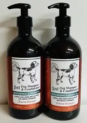 2-Pack Sweet Orange 2-in-1 Dog Shampoo & Conditioner w/ Oatmeal & Orange Oil