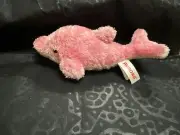 Aurora Pink Shaggy Dolphin Plush