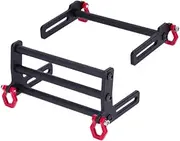 Generic RC Car Bull Bar for SCX10 1/10 Scale, Accessory Replacement for Front and Rear, Black