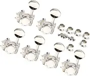NULYLU Guitar Tuning Pegs Set 6 Locking Tuners Chrome High Precision Guitar Parts Replacement