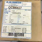 OCB6427 AO Smith 115V 1/5Hp 1050Rpm 4Spd Motor OEM OCB6427 (R6)