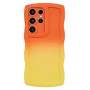 JTW Series for Samsung Galaxy S23 Ultra Case Wavy Edge Dual Color Rubberized TPU Cover