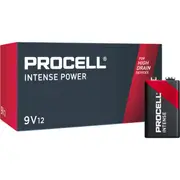 DURACELL PX1604 Procell Intense Px1604 9V 12 Pack Batteries Bulk Alkaline
