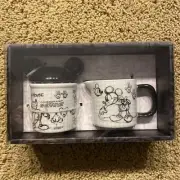NEW Disney Sketch Book Sugar and Creamer Set Mickey Mouse Ear Cover New In Box