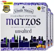 Yehuda Unsalted Matzo Thins, 10.5Oz (3 Pack) Airy, Crisp & Delicious Matzah