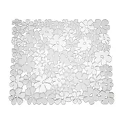iDesign 30.5x25cm Kitchen Sink Mat Drainer Anti-Slip Scratch Protector Clear