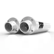 HMF Performance Brushed Dual Slip On Exhaust Pipe Can-Am Maverick XDS Turbo