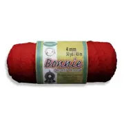 Bonnie Macrame Craft Cord 4mmX50yd Red