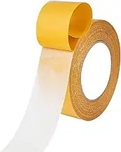 Double Sided Tape Heavy Duty, Universal High Tack Strong Wall Adhesive with Fiberglass Mesh, Super Sticky Resistente Clear Tape, Easy Use Mounting Tape - 2inx66FT(20m)