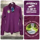 Brooks 1/4 Zip Pullover Women’s M Purple Colorado Marathon Old Town Fort Collins
