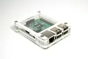 C4Labs Zebra Case for Raspberry Pi3B+,Pi 3, 2, B+, 2B (White) w/ Power Cord