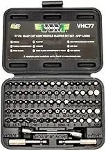 Vim Tools VHC77 '77-Piece' Half Cut Stubby Bit Set, 3.17-ukgja-985