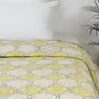 Green Hand Block Jaipuri Razai Indian Soft Cotton Quilt Razai
