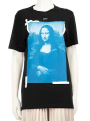 Black Mona Lisa Print Top