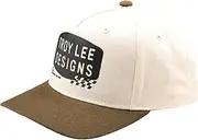 RS Taichi TDA056 Stamp Curved Snapback HAT Vintage White/Olive ONE Size