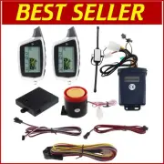 2-Way Motorcycle Alarm System with LCD Pager, Shock Sensor & Proximity Detection