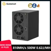 Goldshell Mini DOGE 3 III Plus 810MH/s 500W WiFi LTC DOGE BELLS Miner with PSU