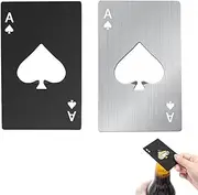 Beer Bottle Opener,Playing Card Bottle Opener,Pop Can Soda Can Opener,Easy to Store and Carry, Suitable for Outdoor Use, Men Husband Father