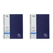 2x Winsor And Newton Double Wire Water Colour Visual Diary 20 Sheets A4 300gsm
