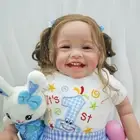 24in Handmade Reborn Baby Doll Realistic Alive Smile Toddler Girl Soft Body UK