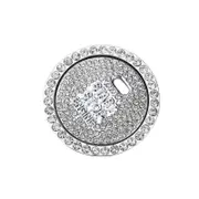 Bling Crystal Ring For Car One Key Engine Start Stop Decoration Button Q3G2