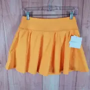 Beyond Yoga Spacedye Hot Shot Womens Circle Skirt Medium Orange Stretch Pull On
