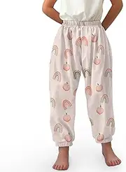 [TENMET] Kids Harem Pants Boys Girls Athletic Bloomers Sweatpants Fruit Print Loose Leggings for Home Yoga Play M-XL