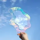 Wavy Rainbow Acrylic Mirror Irregular Aesthetic Vanity Mirror Colorful Frameless